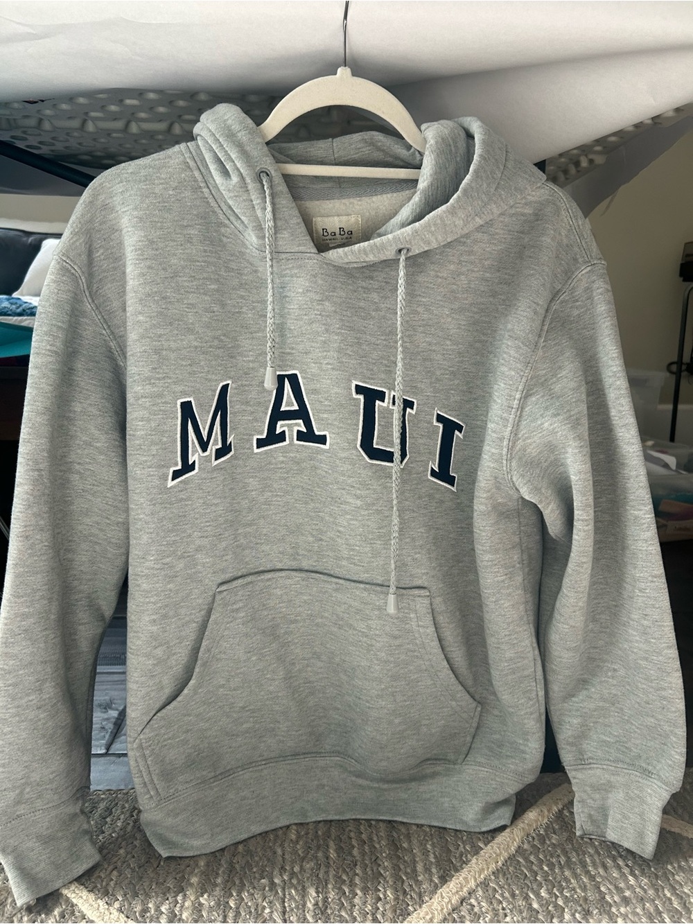 Maui Grey Pullover Hoodie -